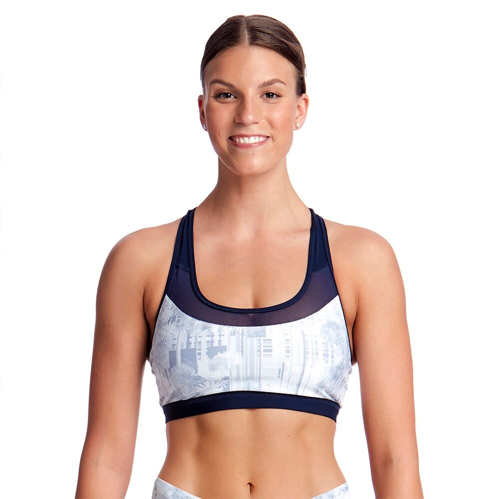 Спортивный бюстгальтер Funkita Racerback Crop, белый