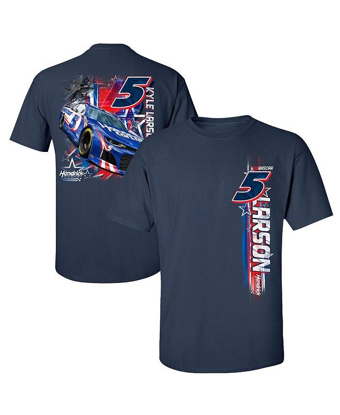 

Мужская темно-синяя футболка Kyle Larson Hendrickcars.Com Stars and Stripes Hendrick Motorsports Team Collection, синий