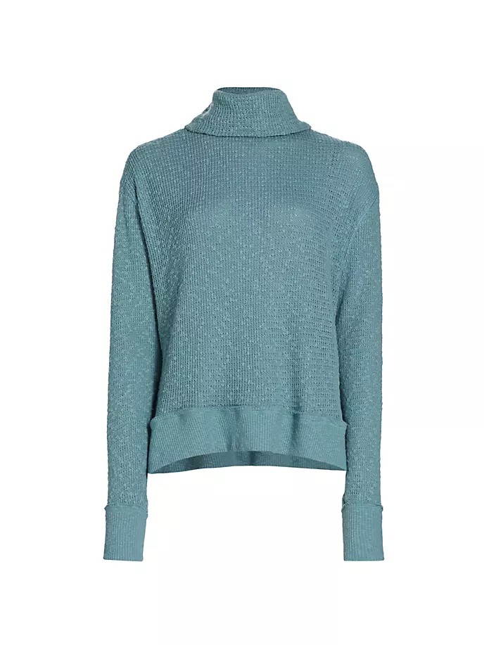 

Хлопковая вязаная водолазка Tommy Free People, синий