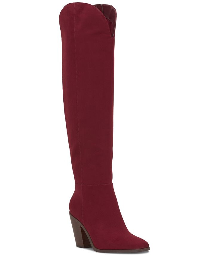 

Женские ботфорты Ravyn выше колена Jessica Simpson, цвет Malbec Faux Suede