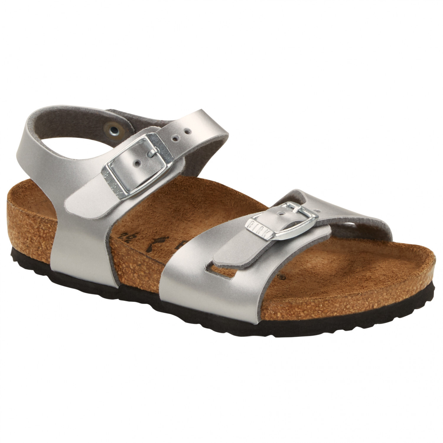 Сандалии Birkenstock Kid's Rio BF, цвет Electric Metallic Silver сандалии rio kids bf birkenstock цвет cosmic sparkle white