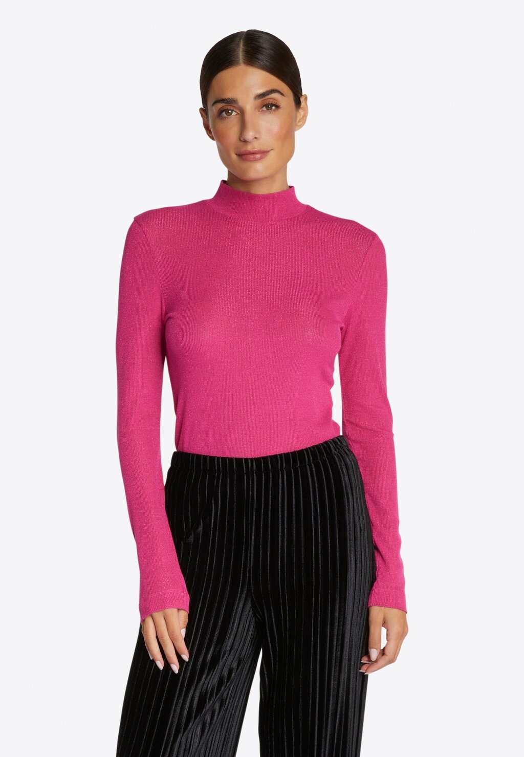 

Свитшот Rich & Royal MIT TURTLE NECK, цвет electric pink