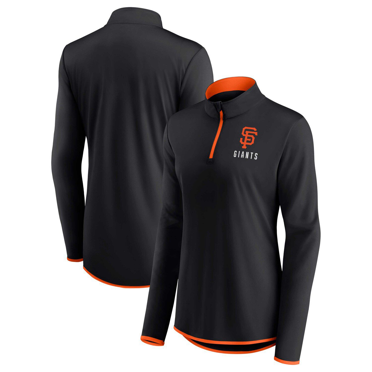 

Женская черная фирменная куртка Fanatics San Francisco Giants Worth The Drive с молнией на четверть Fanatics, Черный