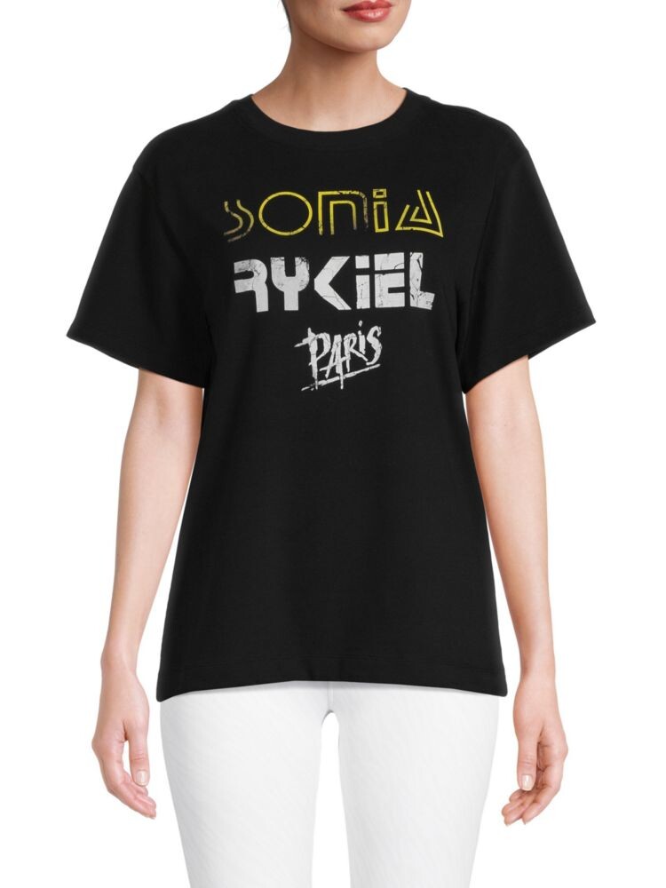 

Футболка с графическим рисунком Sonia Rykiel, черный