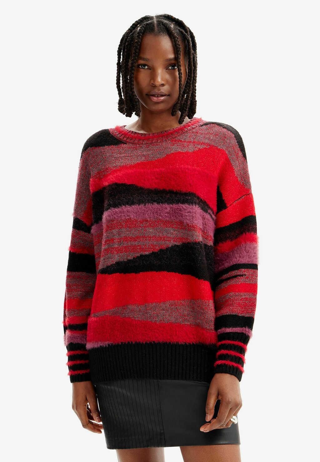 

Свитшот Desigual ЛЕНТЫ OVERSIZE, красный