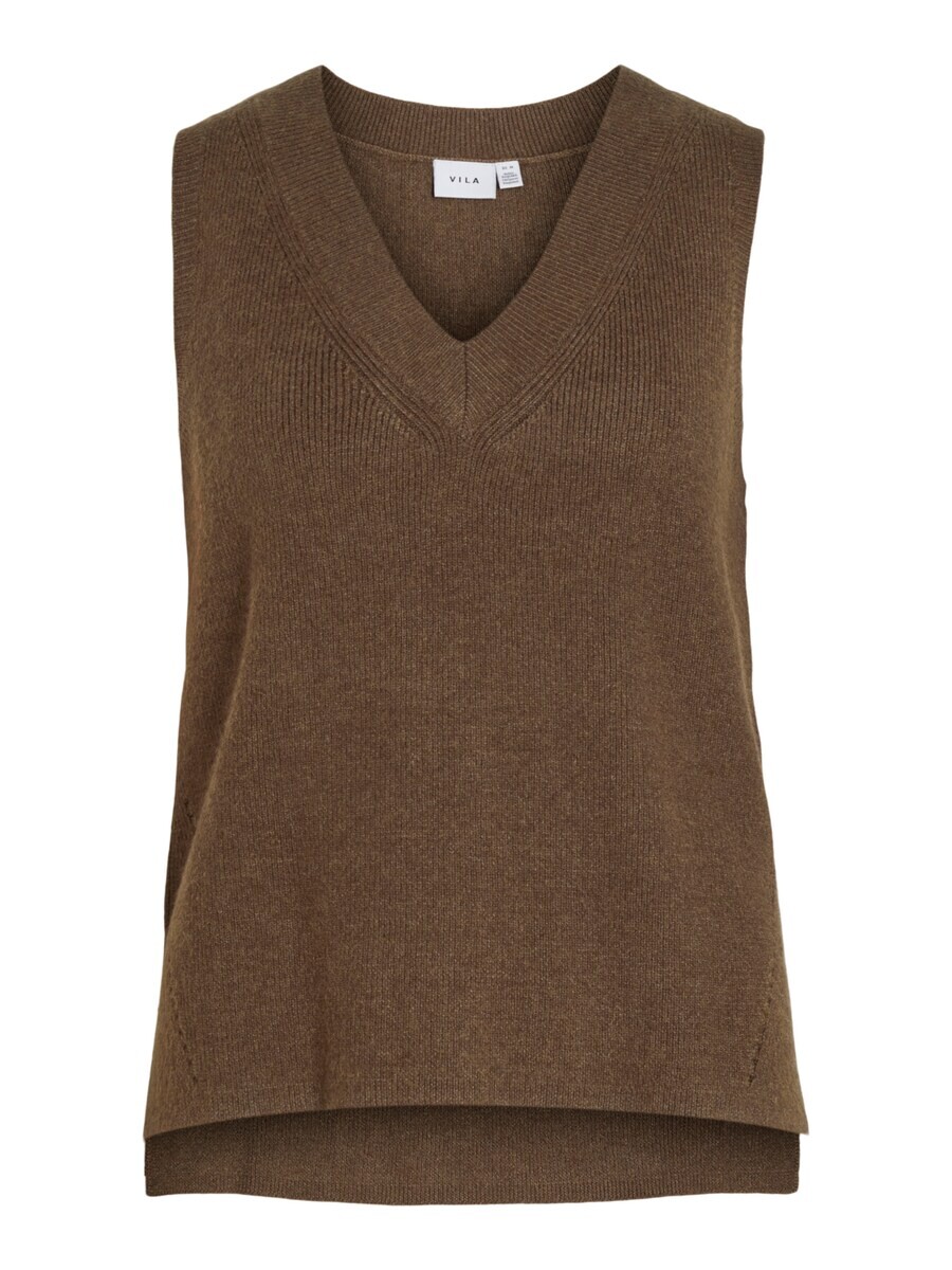 

Кардиган VILA Knitted Vest, коричневый