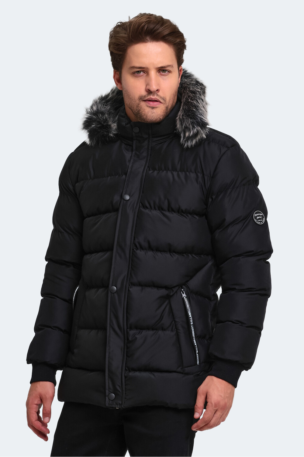 

HECK Мужское пальто черное Slazenger, черный