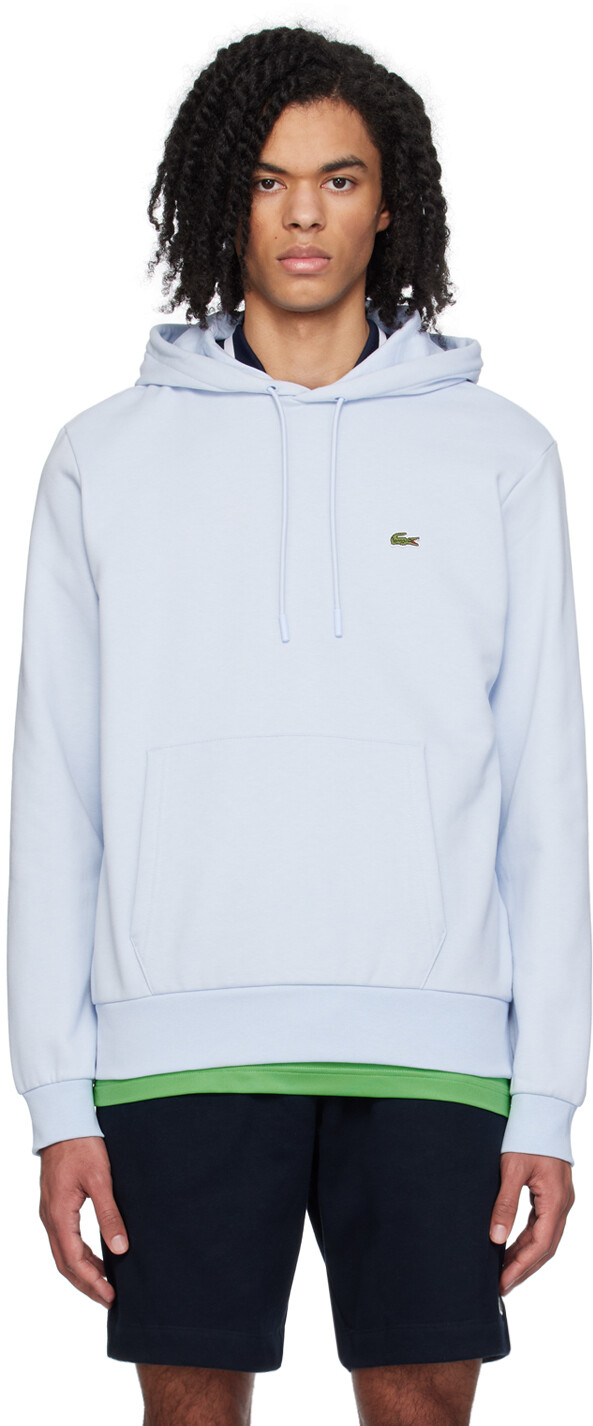 

Синий худи на шнурке Lacoste