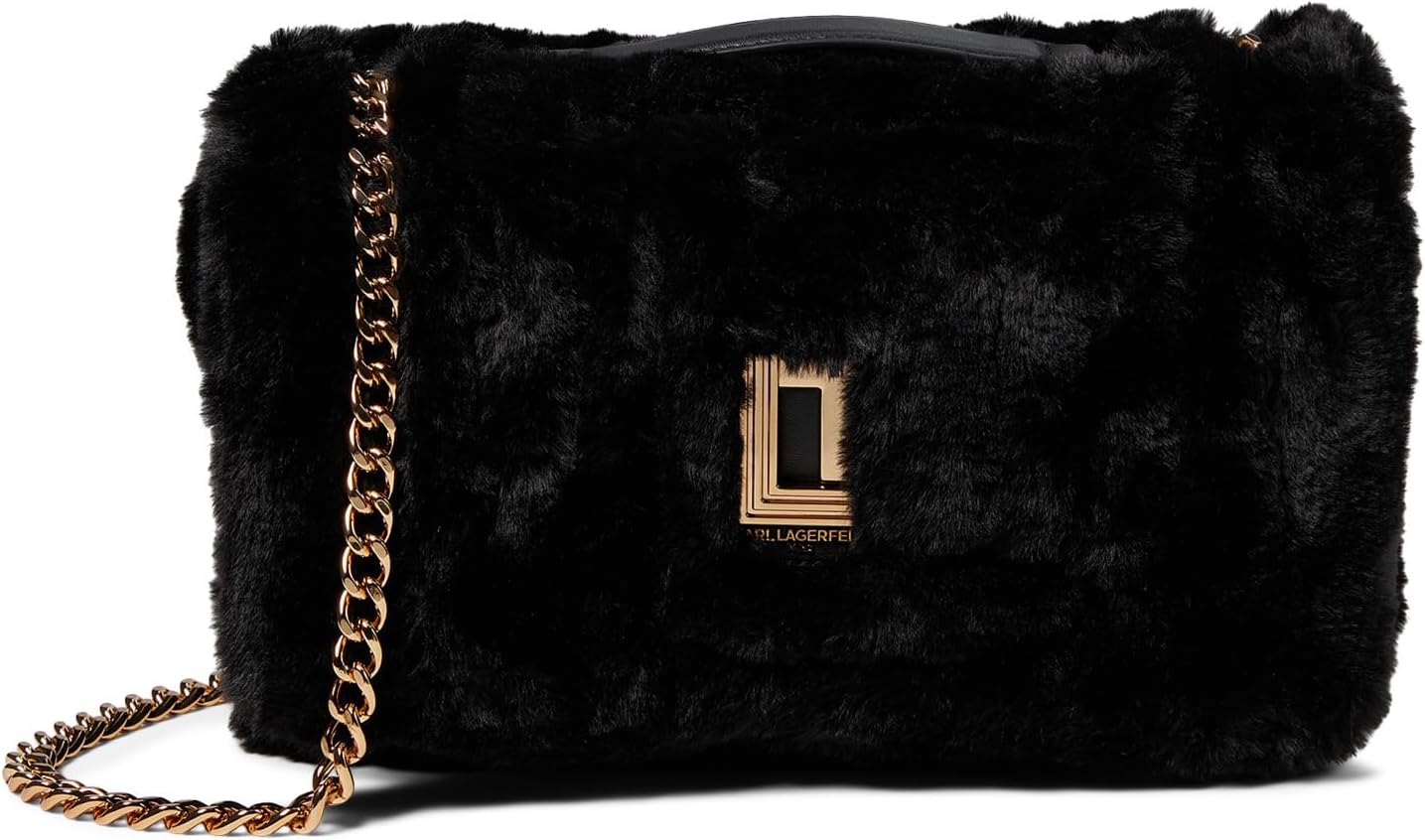 Сумка Lafayette Shoulder Karl Lagerfeld Paris, цвет Black/Black сумка на плечо lafayette с узором гусиные лапки karl lagerfeld paris цвет black white