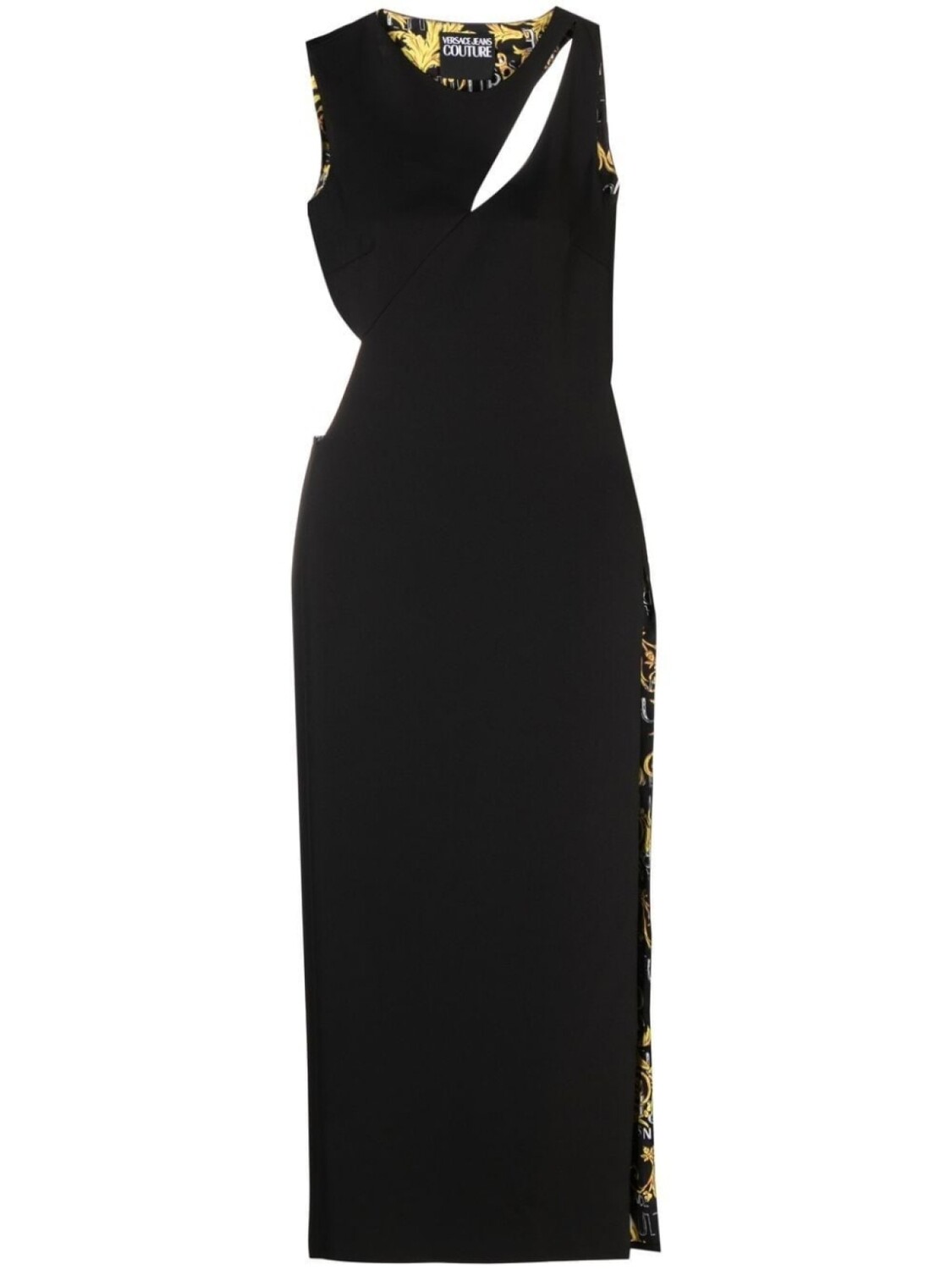 

Versace Jeans Couture платье макси с вырезами, черный