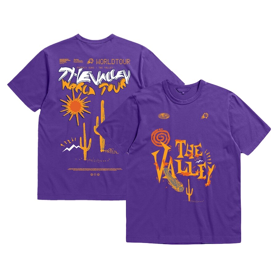 

Футболка с коротким рукавом Bleacher Report Phoenix Suns, фиолетовый