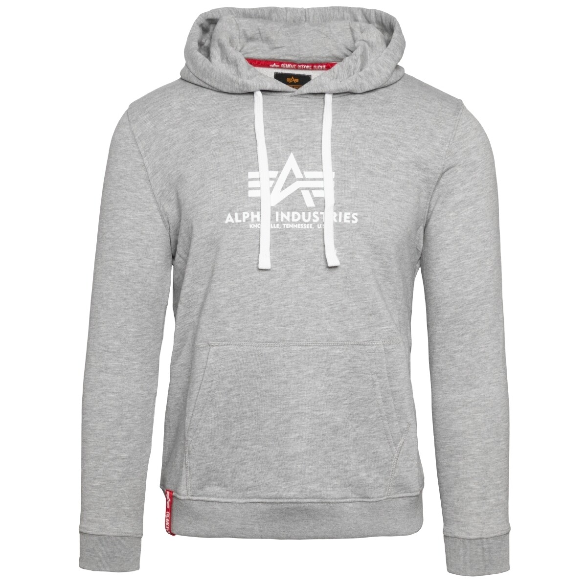 

Толстовка Alpha Industries Kapuzenpullover New Basic Hoodie Wmn, серый