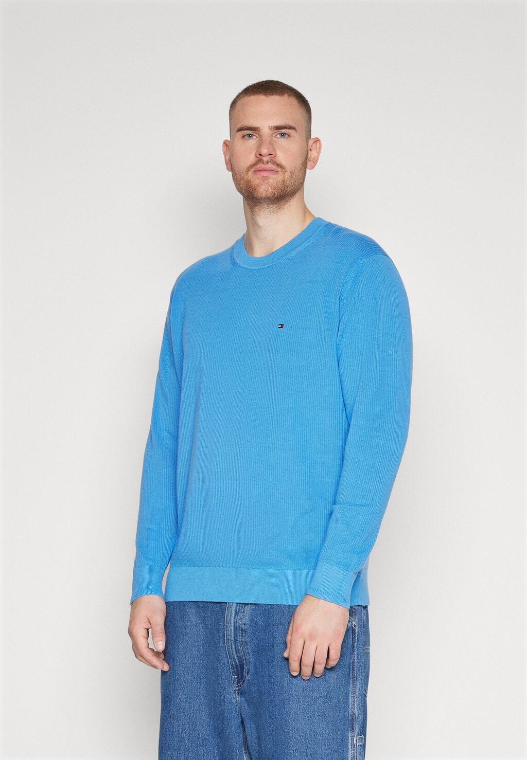 

Джемпер CHAIN STRUCTURE C NECK Tommy Hilfiger, цвет blue spell