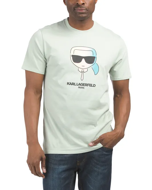 

Футболка с омбре и графическим логотипом Karl Lagerfeld Paris, цвет Mint
