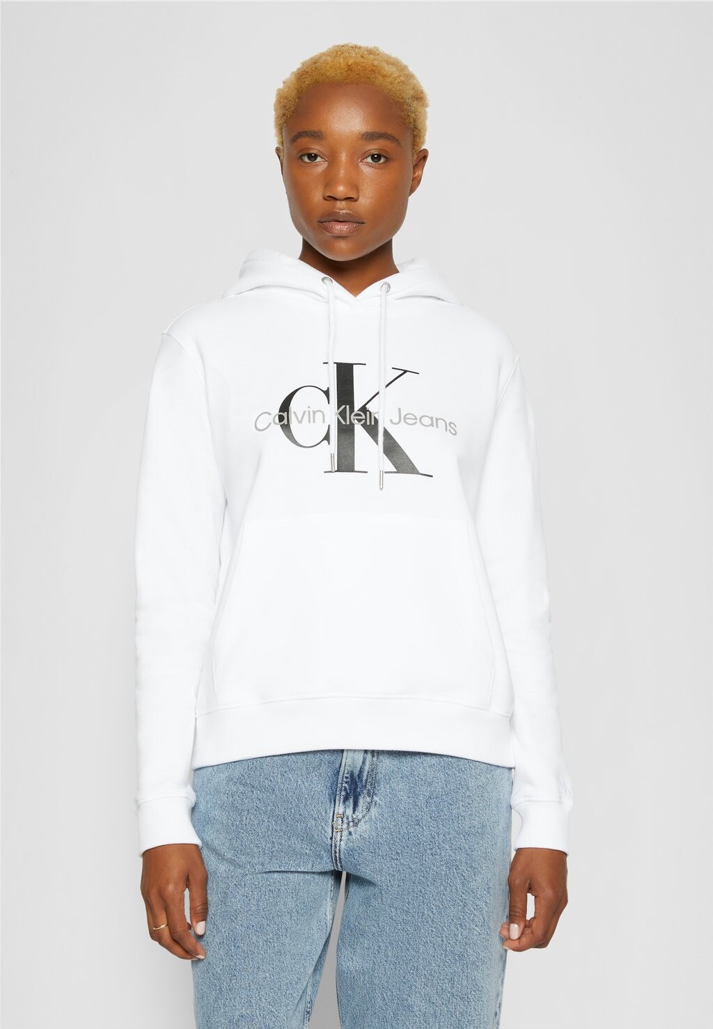 

Толстовка CORE MONOGRAM HOODIE Calvin Klein Jeans, ярко-белый