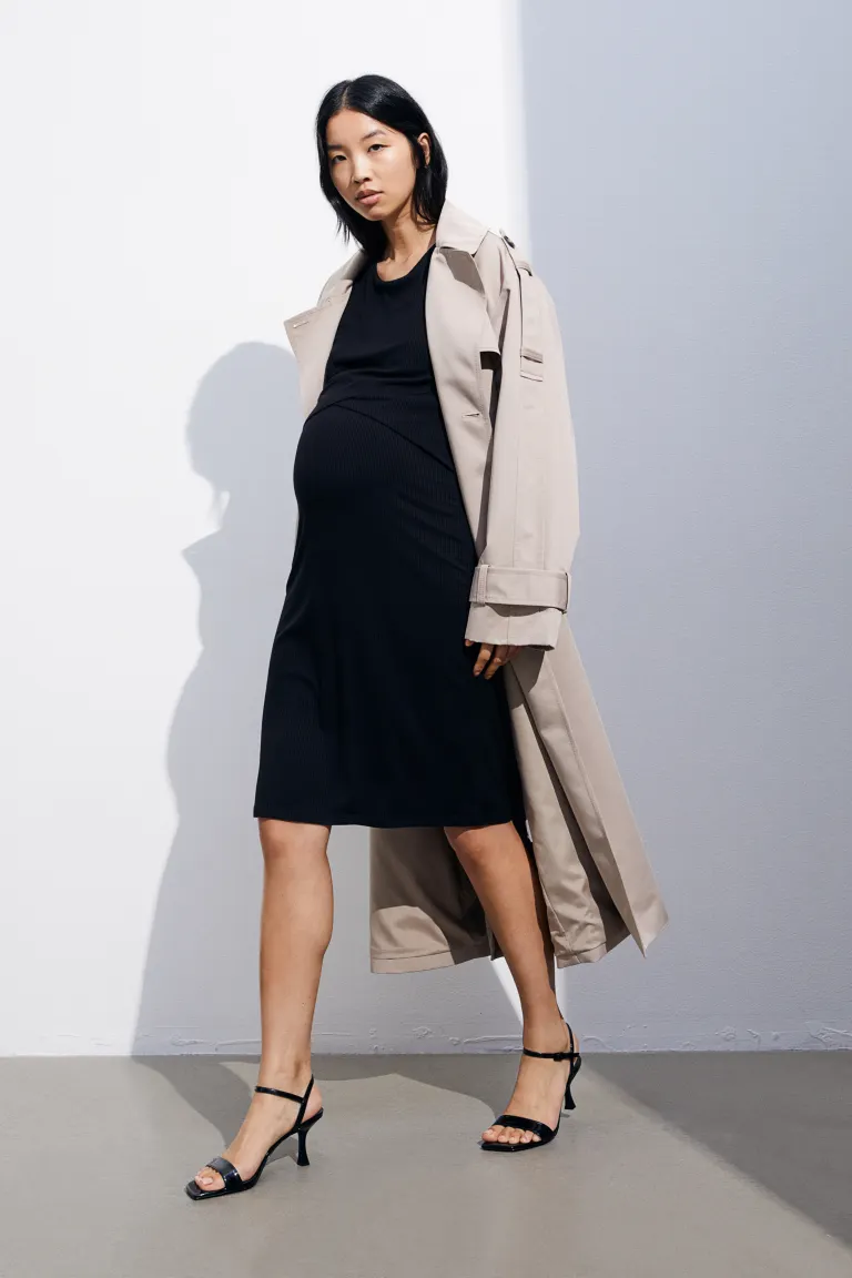 

Платье для беременных и кормящих мам H&M, черный