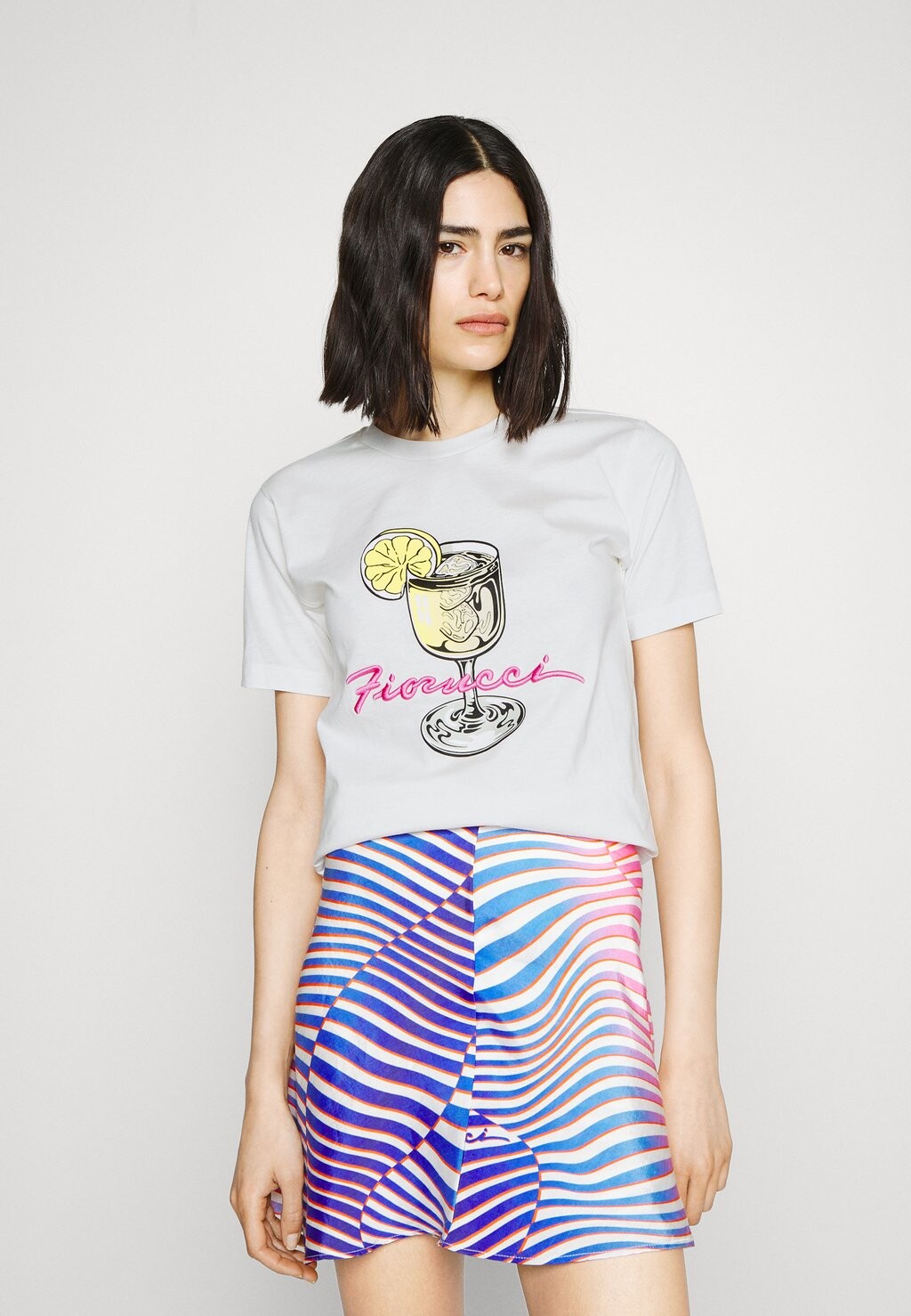 

Футболка с принтом Fiorucci, белый