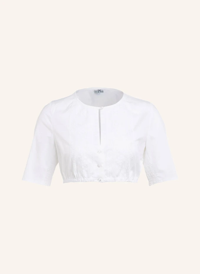Блуза dirndl с кружевной отделкой Berwin & Wolff, белый