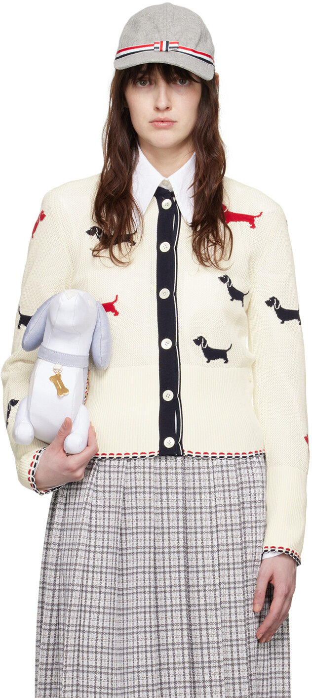 

Белый кардиган Hector Thom Browne