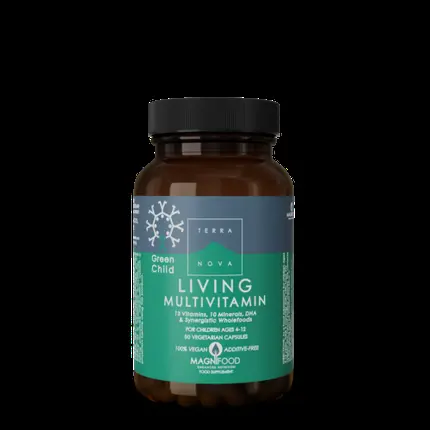 

Мультивитамины Terranova Green Child Living, 50 растительных капсул