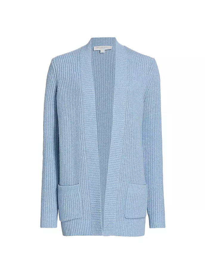 

Кашемировый кардиган Shaker с открытым передом Michael Kors Collection, цвет coast