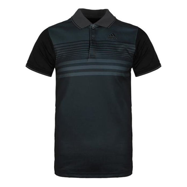 цена Футболка adidas Casual Sports Training Breathable Short Sleeve Polo Shirt Black, черный