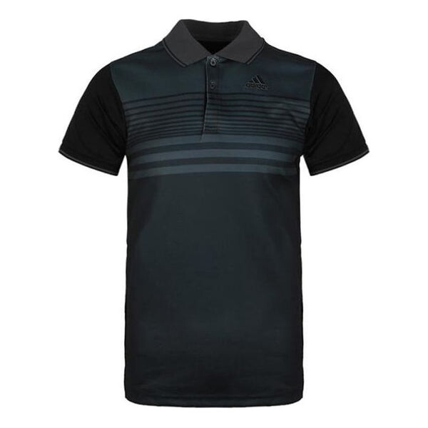 

Футболка adidas Casual Sports Training Breathable Short Sleeve Polo Shirt Black, черный