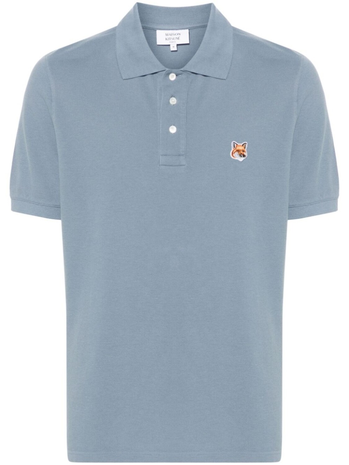 

Maison Kitsuné рубашка поло с нашивкой Fox Head, синий