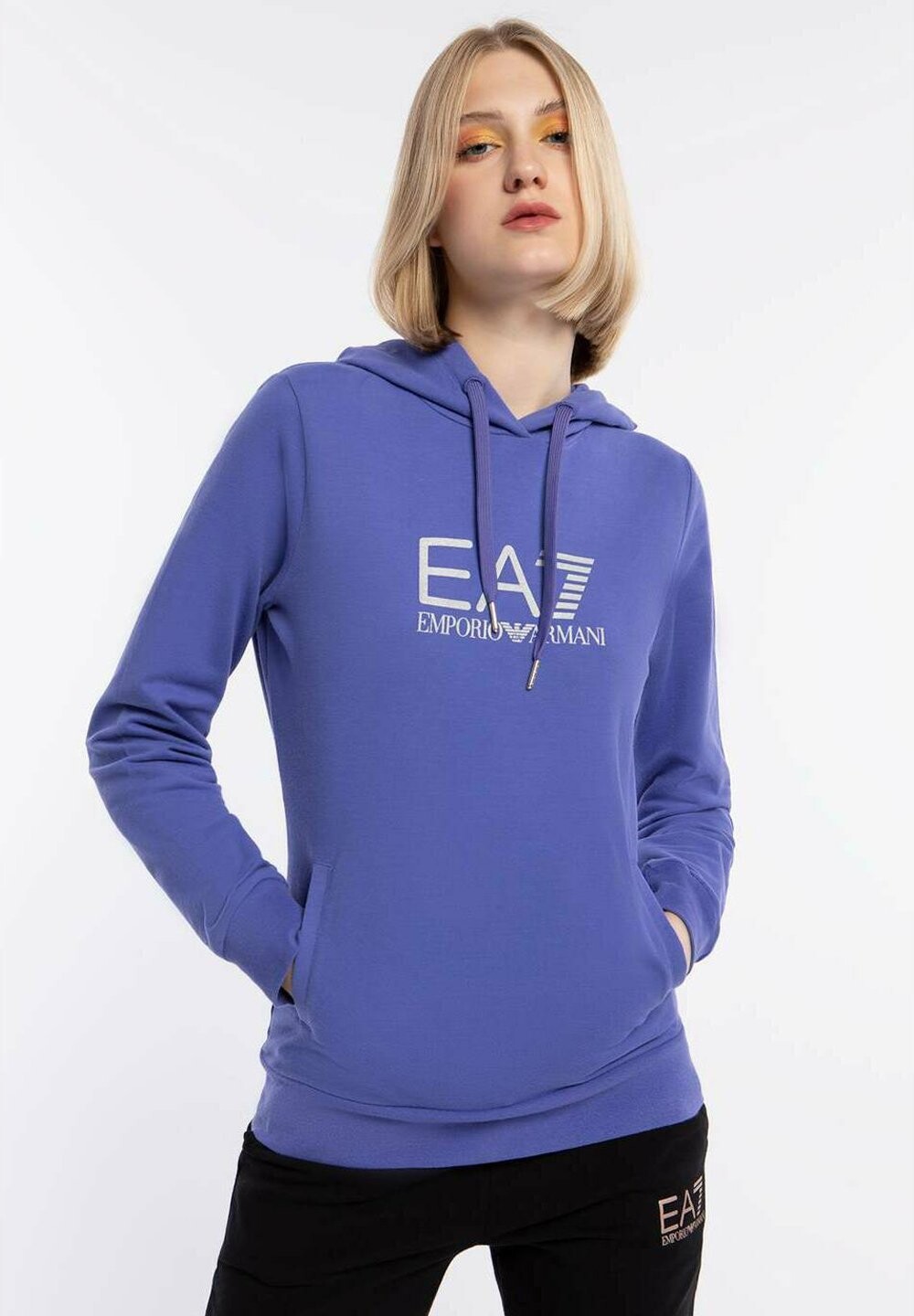 

Толстовка с капюшоном Armani Emporio, синий