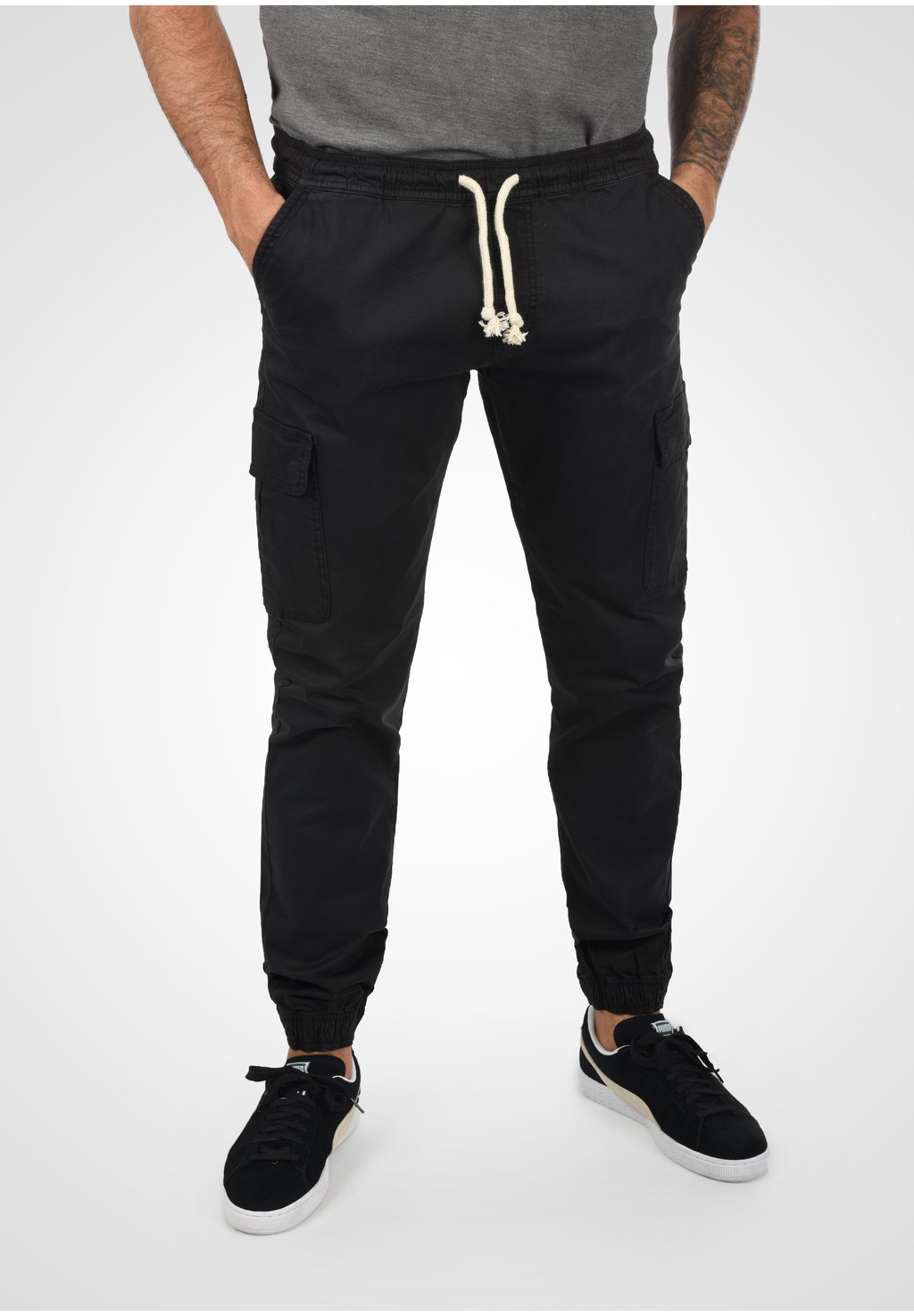 Брюки карго IDABBAL INDICODE JEANS, цвет black брюки карго idbromfield indicode jeans цвет black