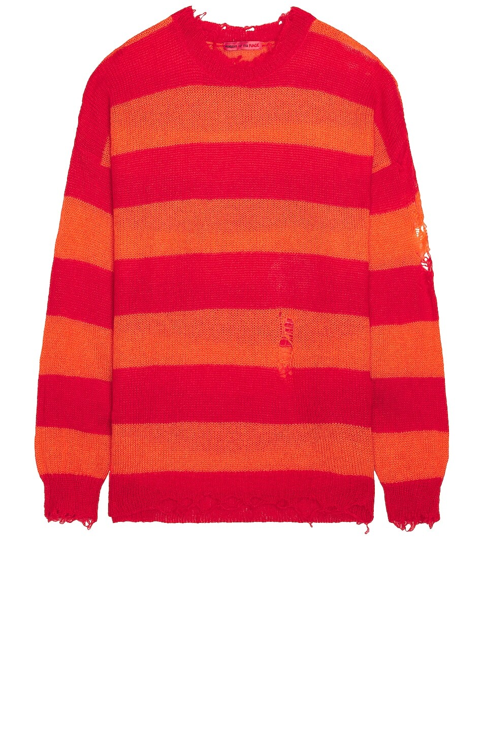 

Свитер Members Of The Rage Distressed Striped, цвет Infrared