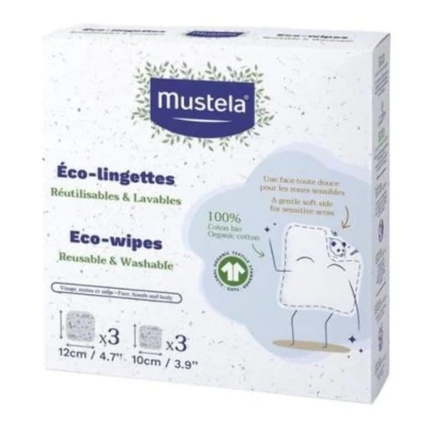 Mustela Eco Салфетки многоразовые и моющиеся