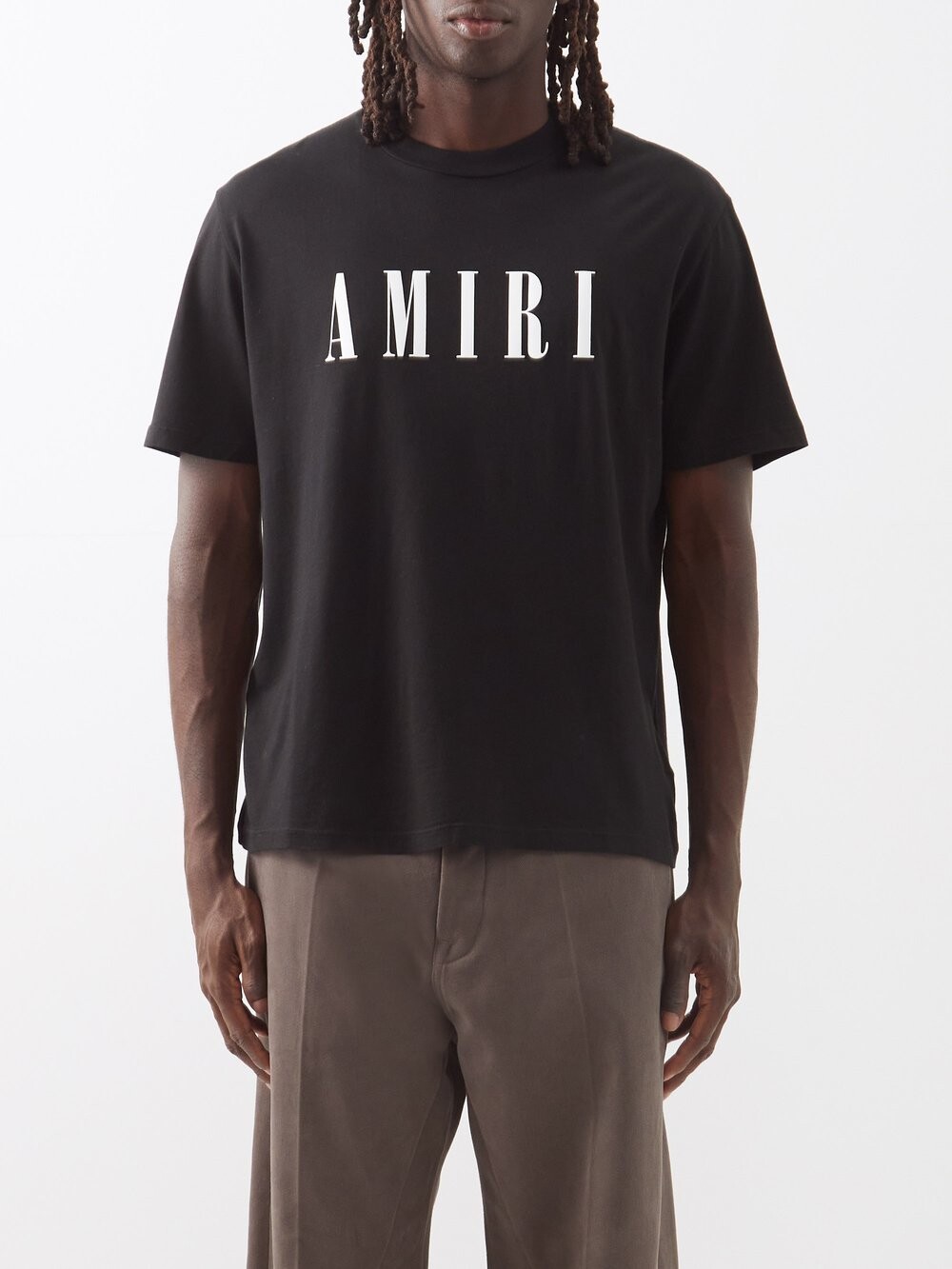 

Футболка из джерси с логотипом Amiri, черный