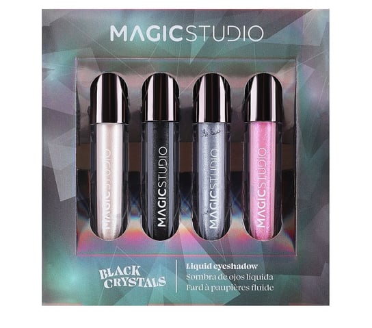 Набор жидких теней для век, 4 шт. Magic Studio, Black Crystals