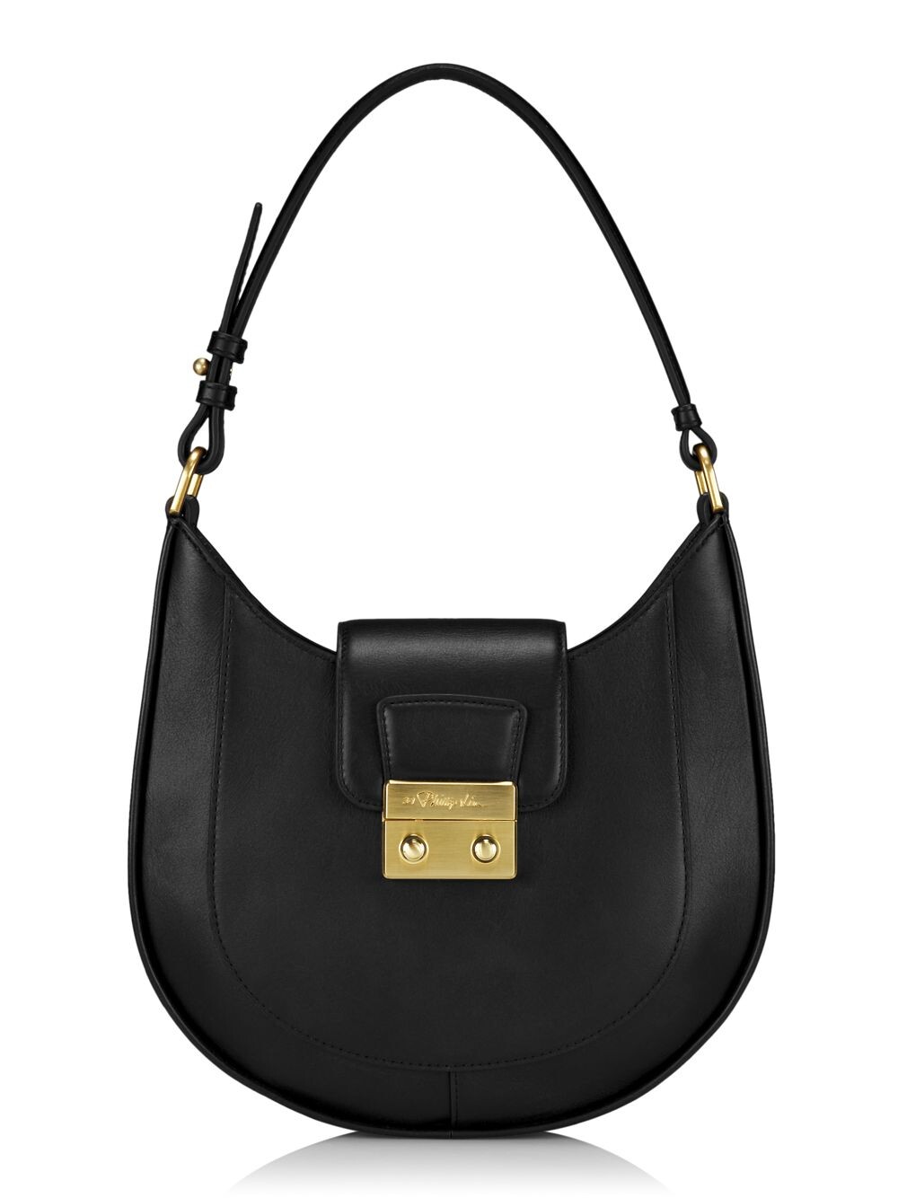 

Современная кожаная сумка-хобо Pashli 3.1 Phillip Lim, черный