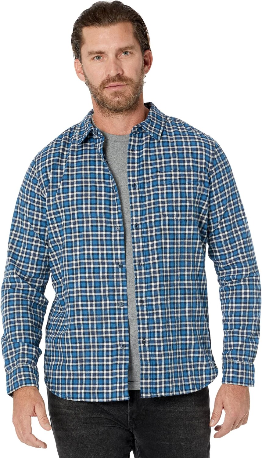 

Рубашка Prana Los Feliz Flannel Shirt Slim Fit, цвет Admiral Blue