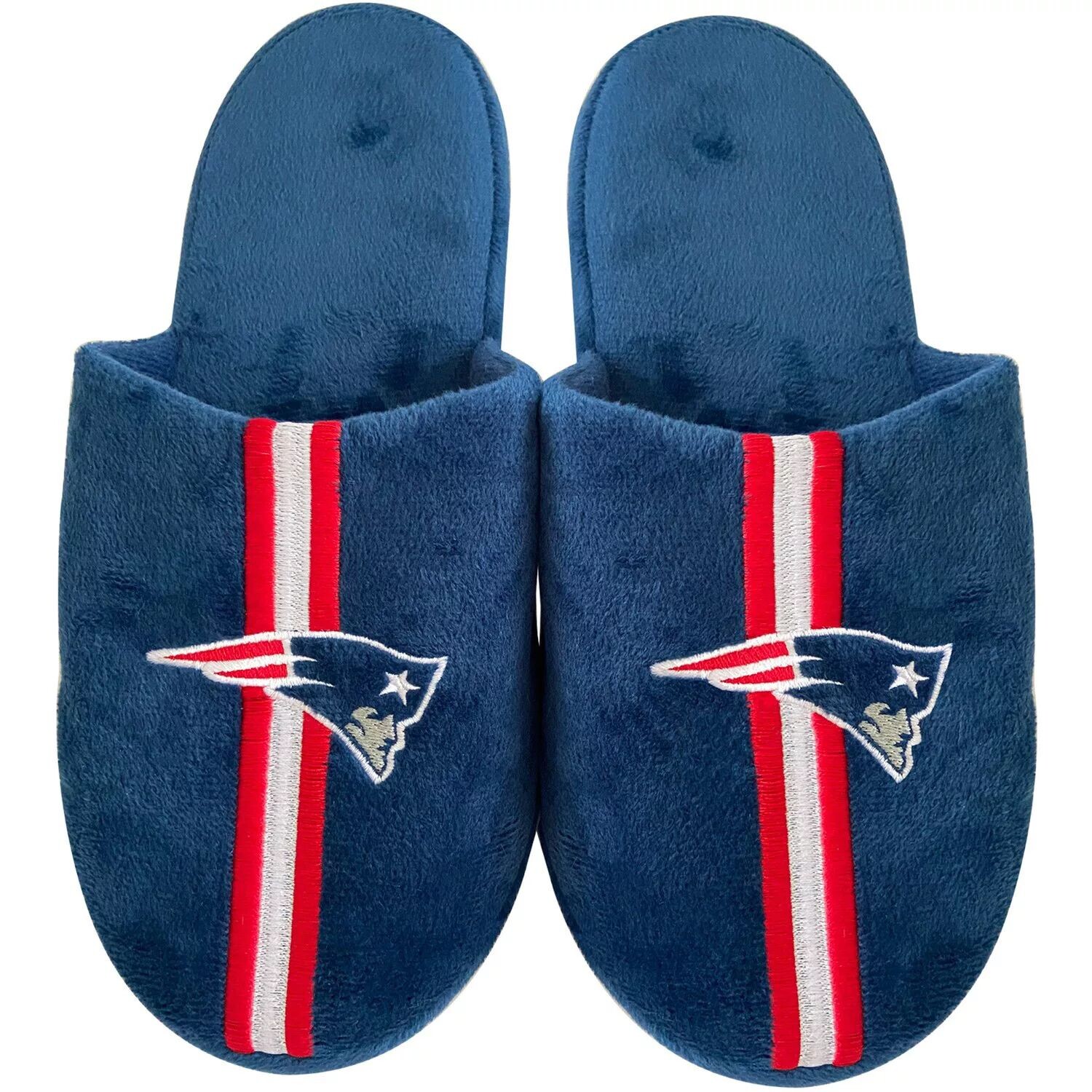 

Молодежные тапочки в полоску FOCO New England Patriots Team Unbranded