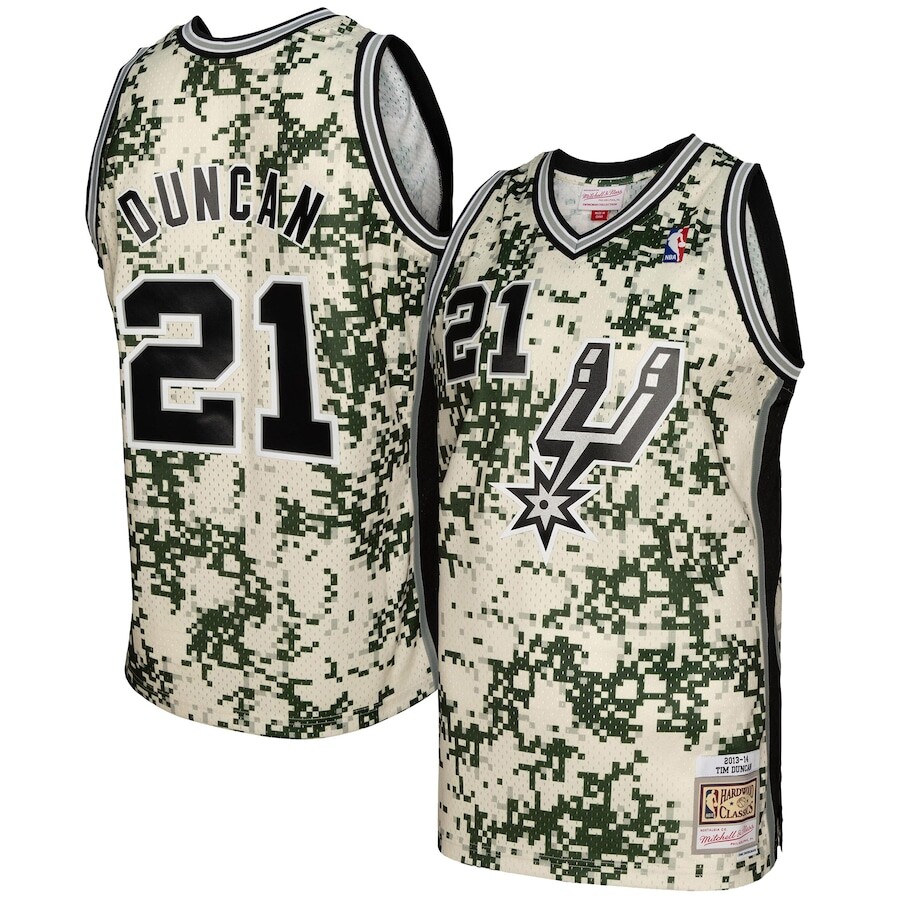 

Джерси Mitchell & Ness San Antonio Spurs, камуфляж