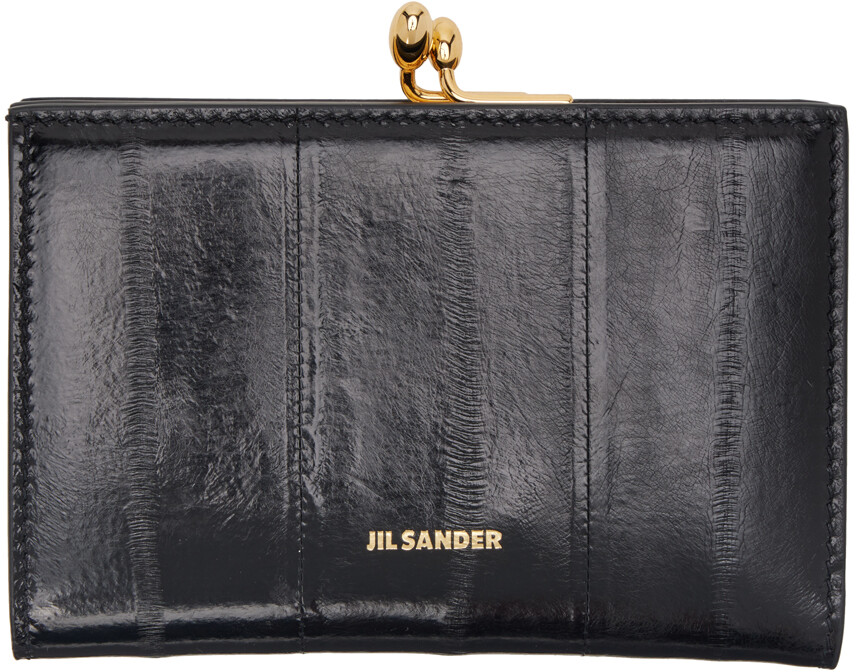 

Маленький черный кошелек Goji Jil Sander