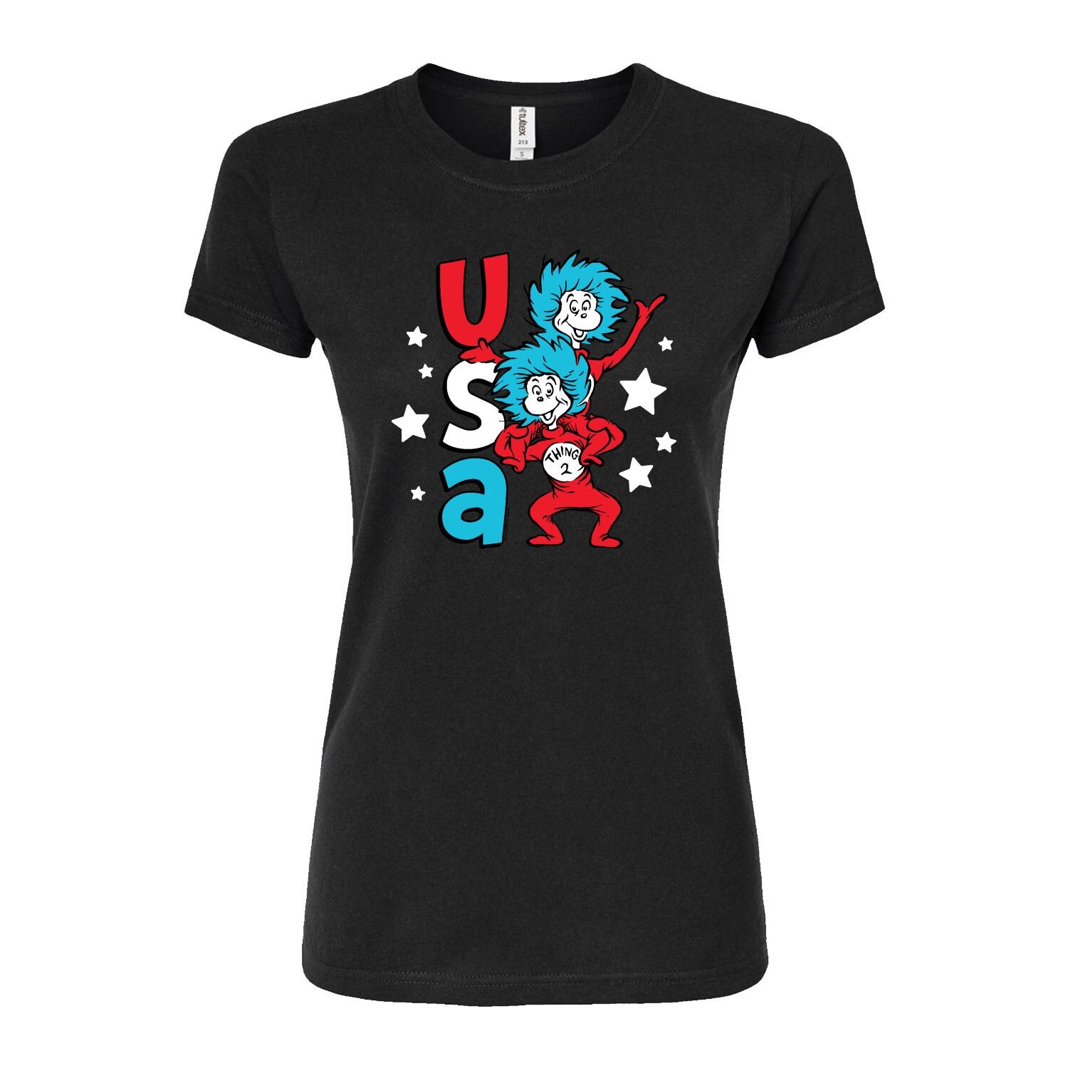 

Футболка с графическим рисунком Dr. Seuss USA Things для юниоров Licensed Character, черный