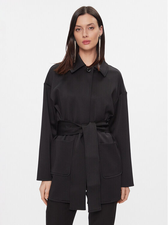 

Переходное пальто стандартного кроя Max Mara Leisure, черный