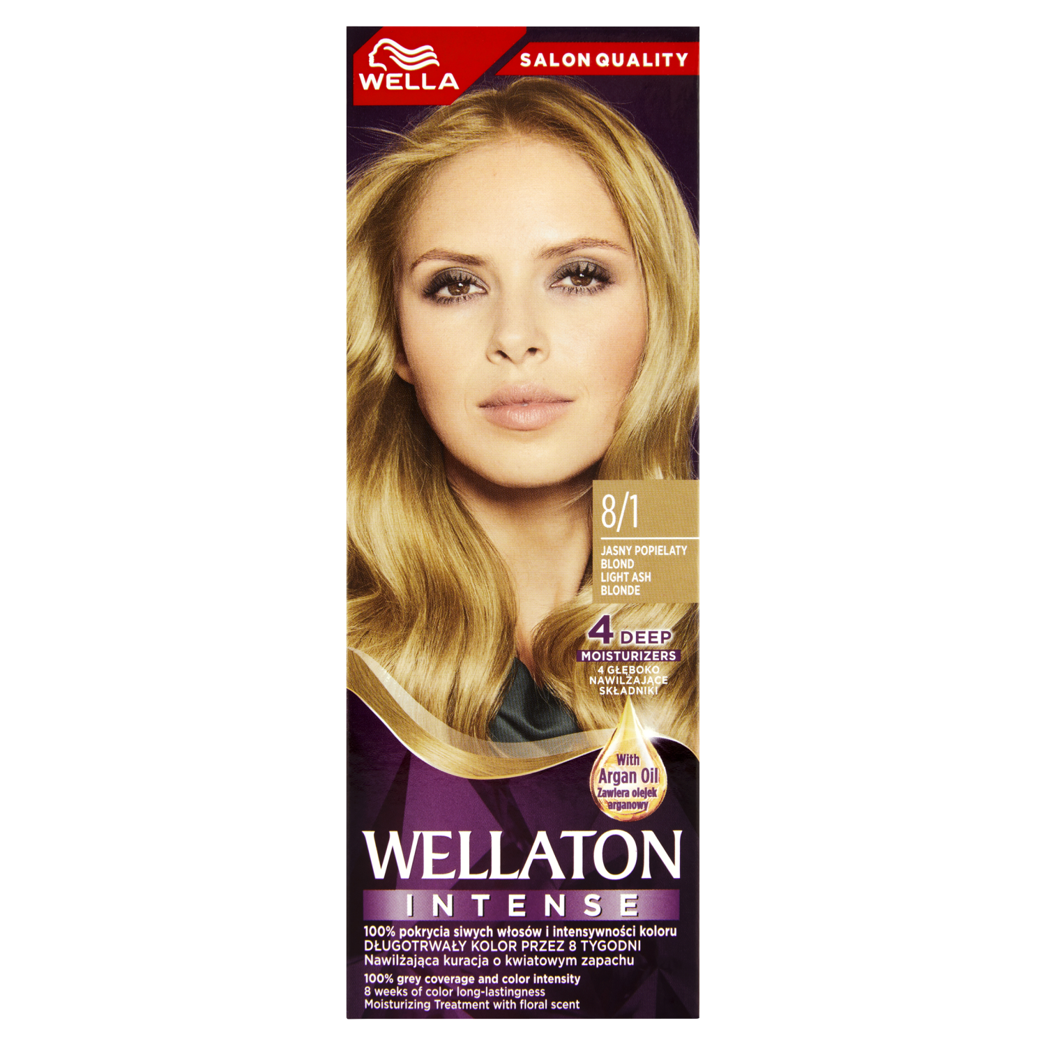 

Крем-краска для волос 8/1 светло-пепельный блондин wella wellaton intense Wella Ton Intense, 1 упаковка