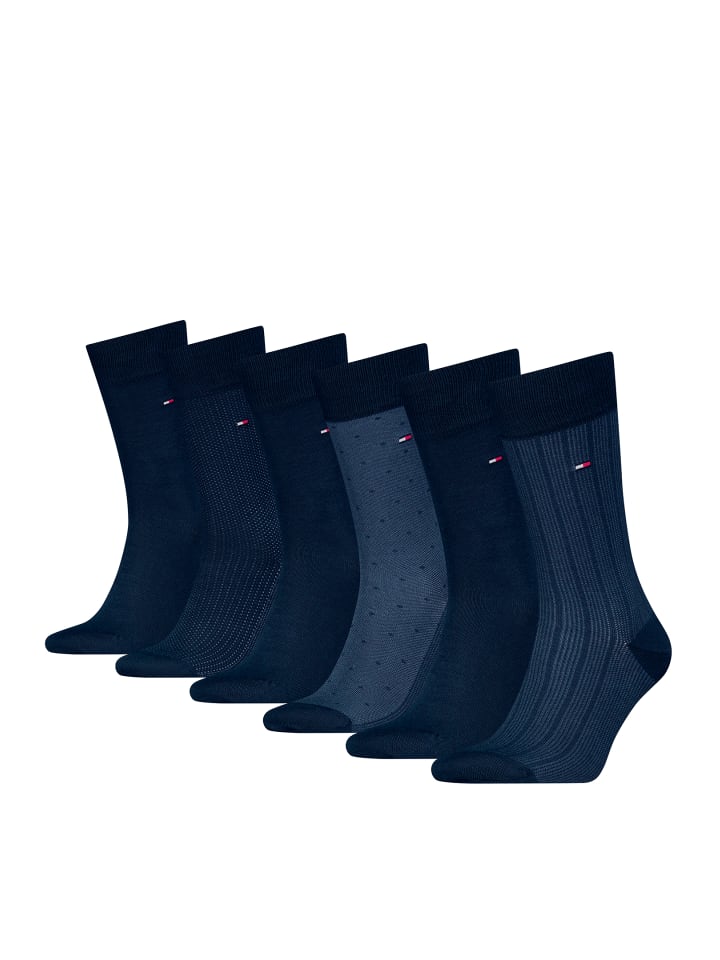 

Носки Tommy Hilfiger TH Men Sock 6P Tin Giftbox, темно-синий