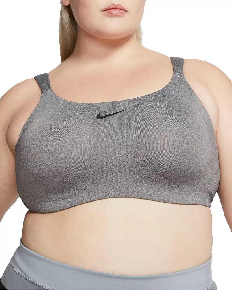 

Женский ударопрочный спортивный бюстгальтер больших размеров Nike
