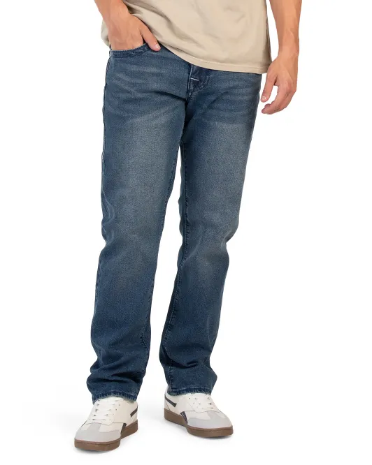 

Узкие джинсы Geno с большими Т-образными клапанами True Religion, цвет Medium Heavenly