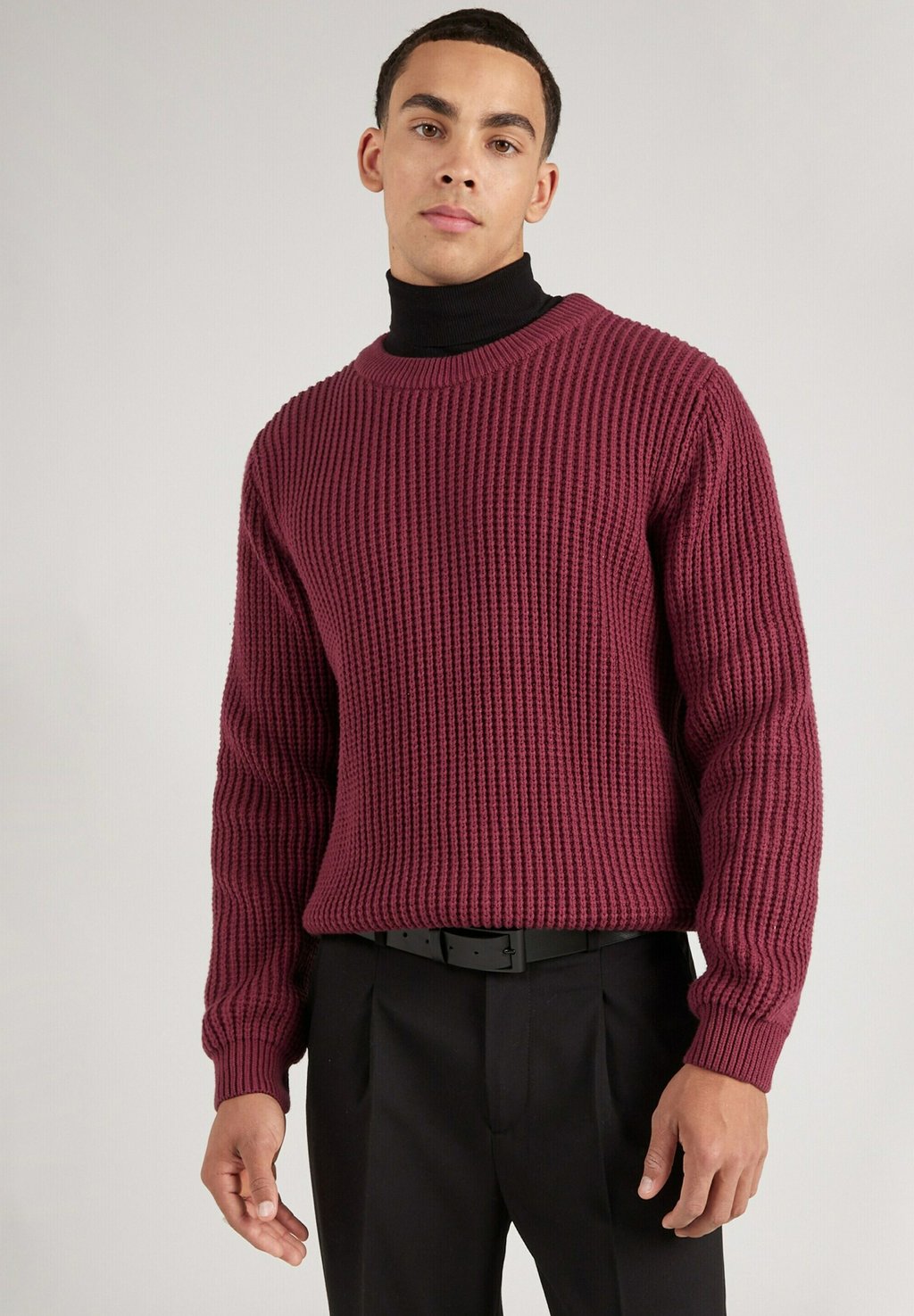 Вязаный свитер ADAM Guido Maria Kretschmer Collection, цвет burgunder