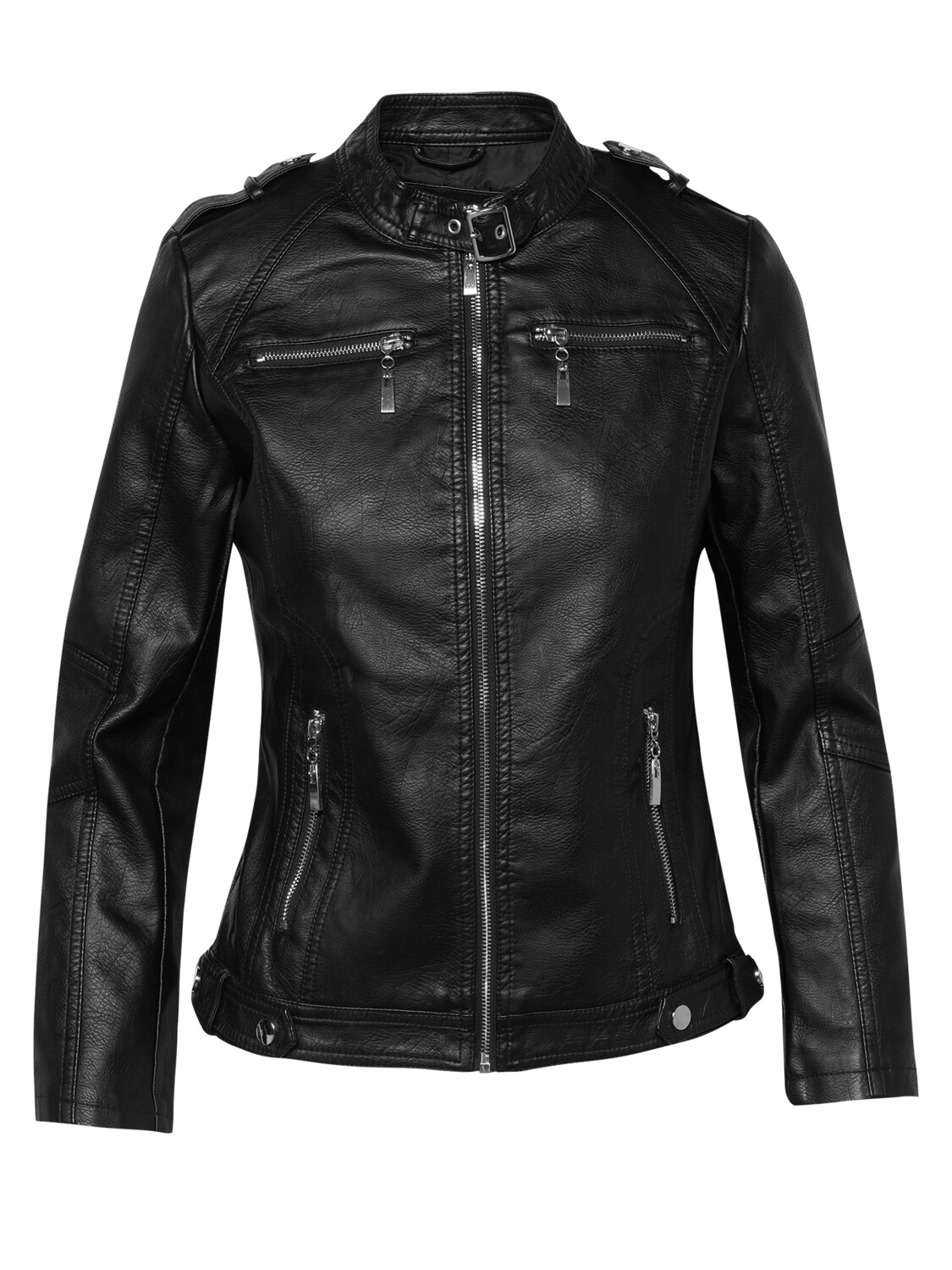 

Кожаная куртка KOROSHI Leder Effektjacke, черный