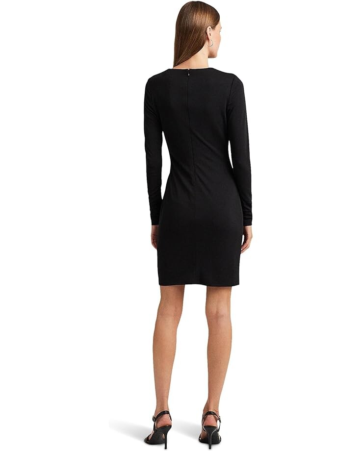 

Платье LAUREN Ralph Lauren Pleated Stretch Jersey Cocktail Dress, черный