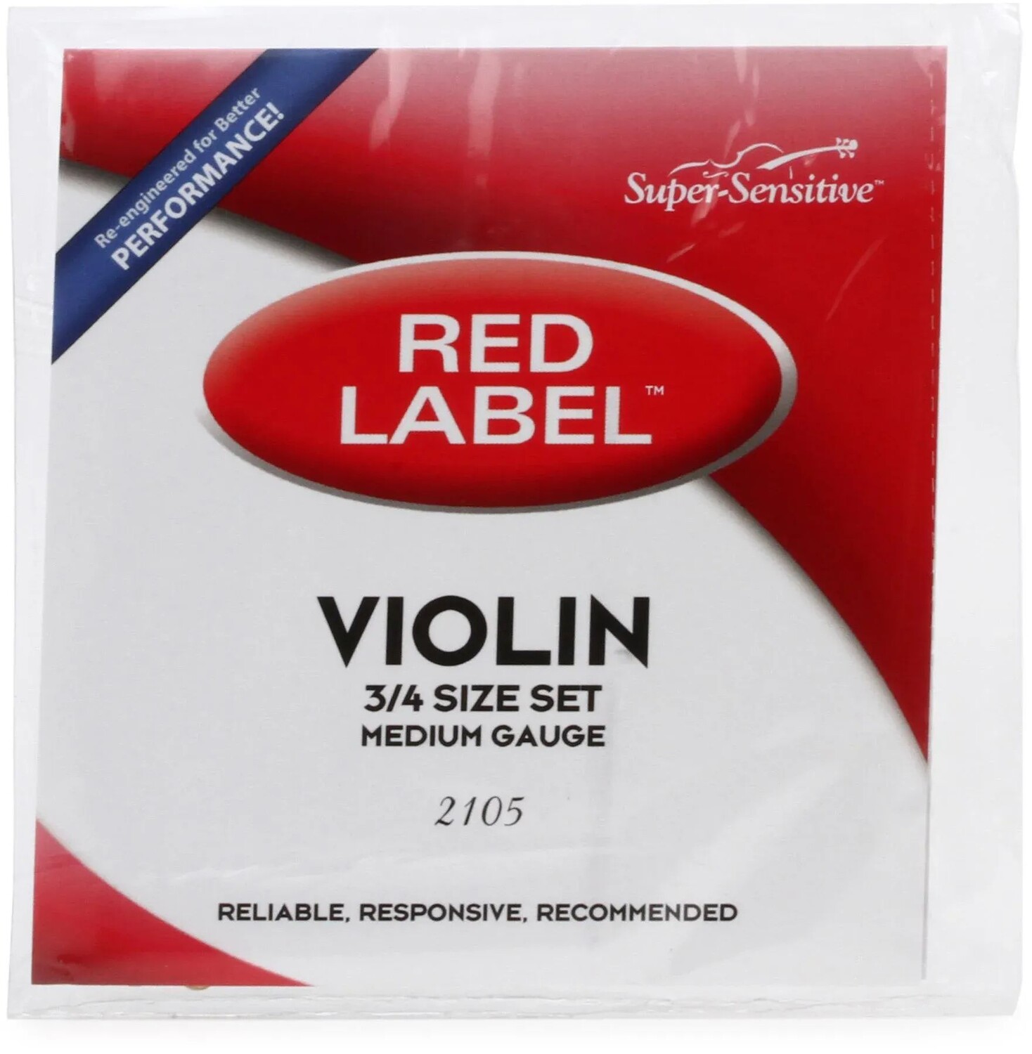 

Набор струн для скрипки Super-Sensitive 2105 Red Label — размер 3/4