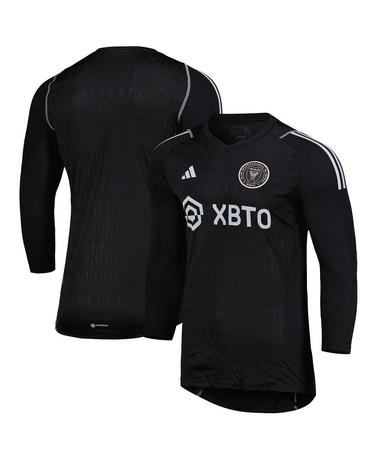 

Реплика мужского черного вратарского Джерси Inter Miami CF 2023 с длинным рукавом adidas, Черный